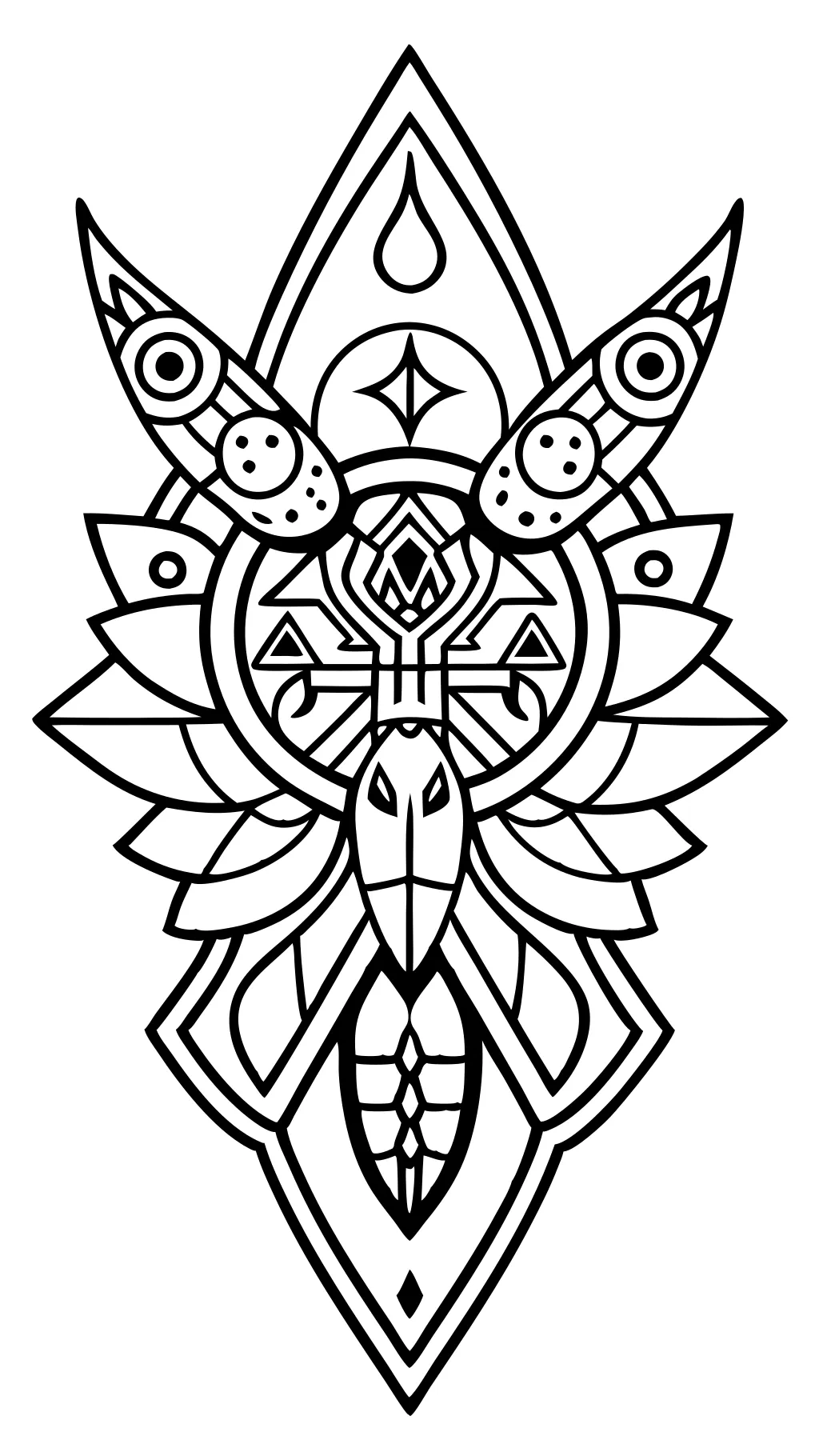 coloriages pour les tatouages